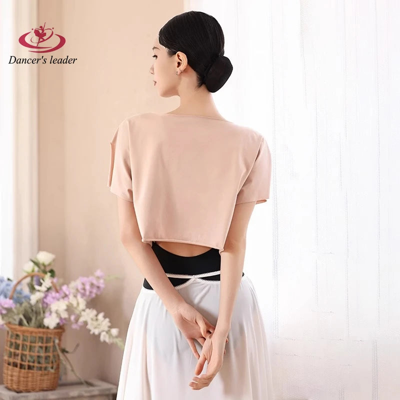 Ballet Leotard for Women Practice Clothes Love Lace Flower Sticks Gymnastics Tight Clothes Performance Air Yoga Clothing Top