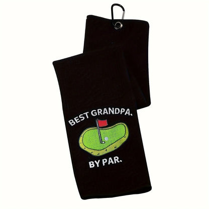 Funny Microfiber Premium Golf Towel, Embroidered Golf Towels for Golf Bags for Men&Women, Golf Accessories for Men Golfers