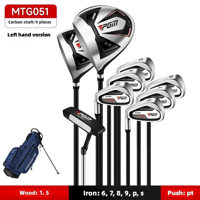PGM Men's Golf Clubs Sets Right Left  Handded Complete Beginner's Full Golf Set 9/12 Branch High Fault Tolerance Golf Supplies