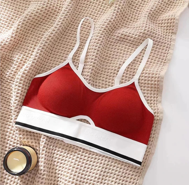 Sports Bra For Women With Small Breasts, Push-up Bra For Beautiful Back, Showing Large Breasts, Shock-proof Bra Without Rims