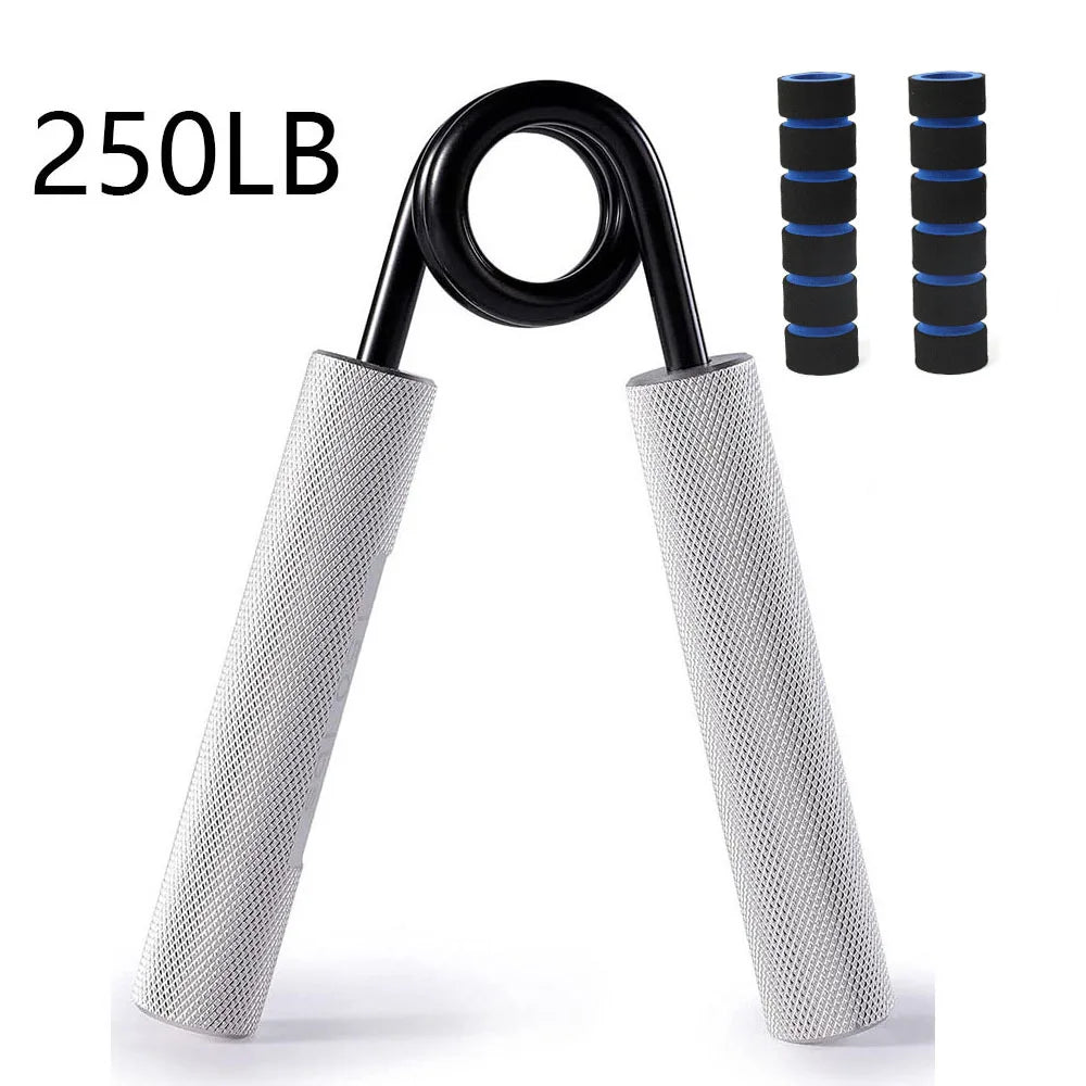 Aluminum Alloy Hand Gripper Spring Steel Sponge Sleeve Home Gym Fitness Equipment Men Arm Finger Strength Training Workout