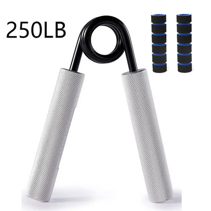 Aluminum Alloy Hand Gripper Spring Steel Sponge Sleeve Home Gym Fitness Equipment Men Arm Finger Strength Training Workout