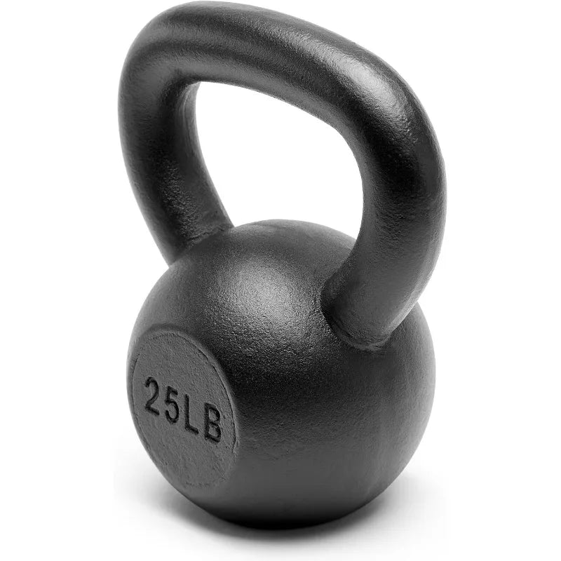 Powder Coated Solid Cast Iron Kettlebell Weights Set 5, 10 15, 20, 25, 30, 35, 40, 45 lbs All Combination