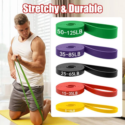 Sports Resistance Loop Bands for Men and Women Durable Elastic Bands for Strength Cardio Mobility and Cross Training Gym pilate