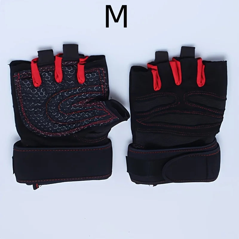 Gym Gloves for Men Women Fitness Weight Lifting Wristband Gloves Body Building Training Sports Exercise Cycling Glove Shockproof