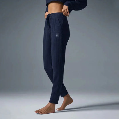 AL Yoga Set Muse Hoodie Jogger Style Loose Comfortable Short Hooded Sweatshirt Women's Sweatpant Threaded Split Fitness Set
