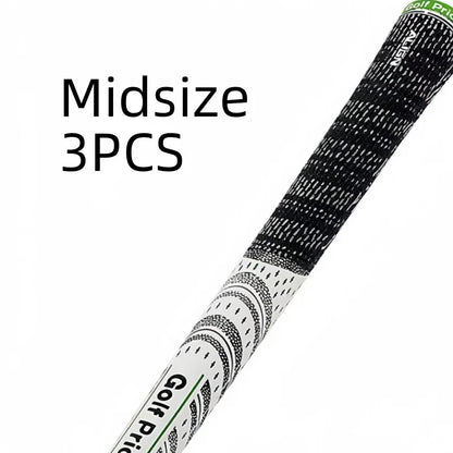 13pcs Golf Club Grips Set - Medium & Standard, Durable Rubber in Black, White, Blue, and Red with Textured Pattern for Enhanced