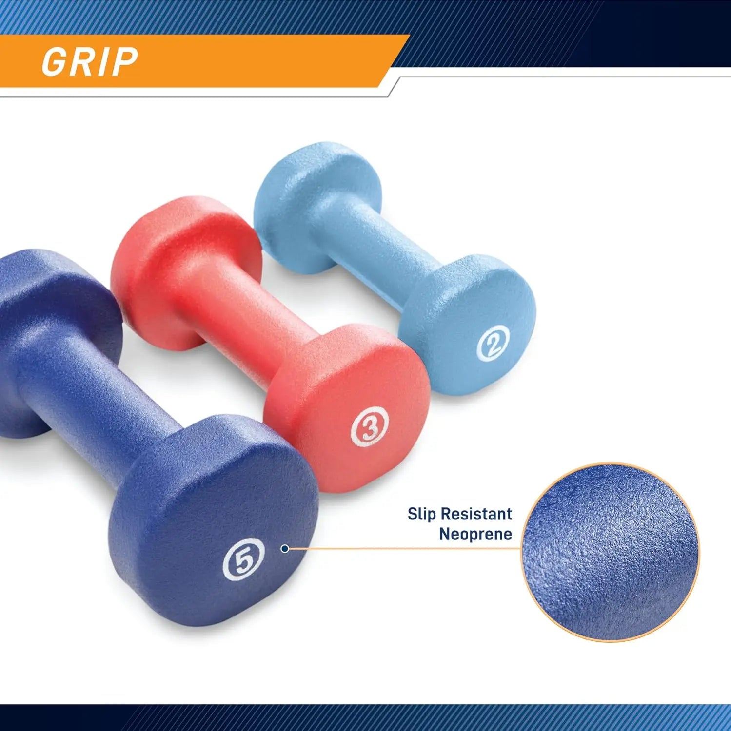 Colored Neoprene Dumbbells