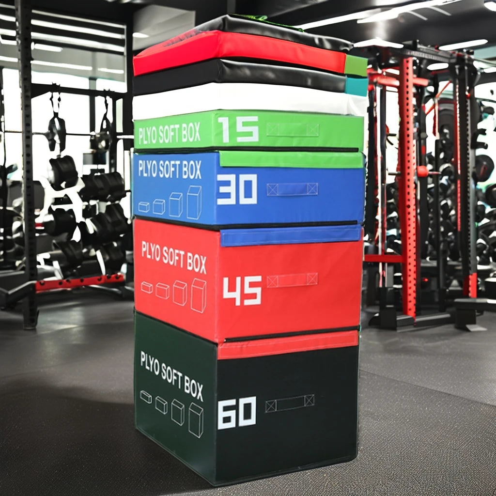 Custom Wholesale Gym Equipment Professional Plyo Soft Boxes Custom Fitness Adjustable Height Step Trainer Plyometric Jump Box