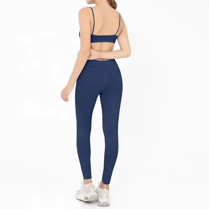 2 Pieces Yoga Set Women Gym Tracksuit Sport Bras Fitness Leggings Outfits Workout Suits Ladies Training Clothes Sets Sportwear