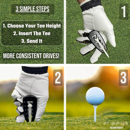 Golfs Tees Setter Adjustable Golfs Holder Tees Precision Tee Height for Consistent Swings Durable Des