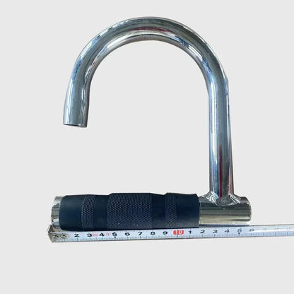 Metal Resistance Bands Handles Knurled Surface Chin Up Handle Professional Workout Band Grips Gym Handle for Pull Up Heavy Duty