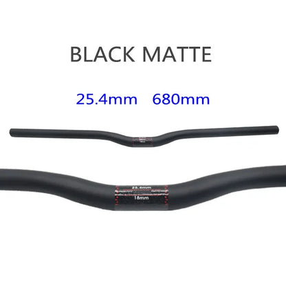 25.4 Full Carbon Handlebar Folding Bike Horizontal Handle Bar 400-700MM One-Shaped Ultralight Bicycle Straight Handlebar