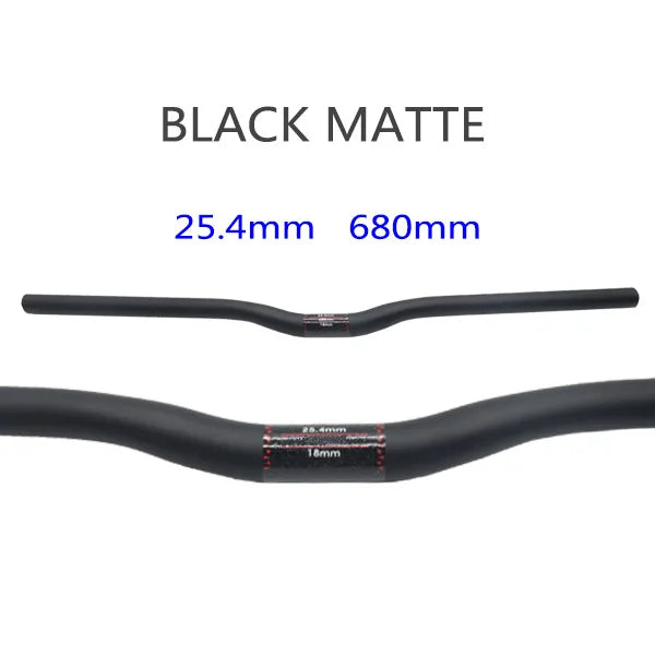 25.4 Full Carbon Handlebar Folding Bike Horizontal Handle Bar 400-700MM One-Shaped Ultralight Bicycle Straight Handlebar