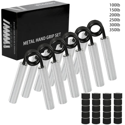 Aluminum Alloy Hand Gripper Spring Steel Sponge Sleeve Home Gym Fitness Equipment Men Arm Finger Strength Training Workout