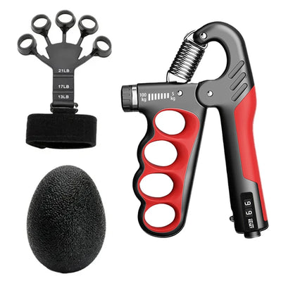 Electronic Counting Hand Grips Strengthener Arm Spring Finger Massager Expander Hand Exercise Gym Fitness Training Wrist Gripper