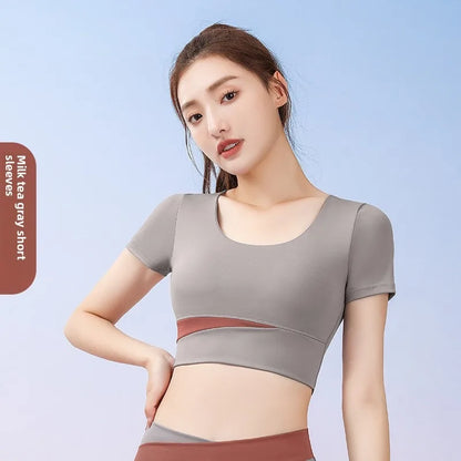 Sport Bra Gym Workout Top breathable Sports Bra Anti-Sweat Fitness Top Women Seamless Yoga Bra Shockproof Crop Top Push Up