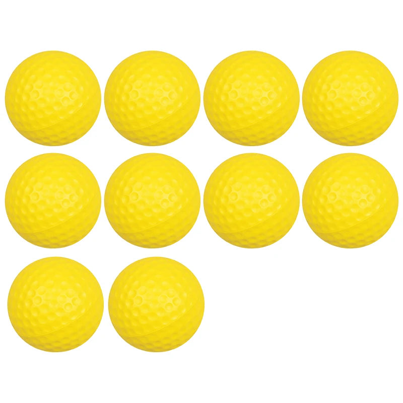 Yellow PU Golf Practice Balls 42.67mm Durable Training Golf Balls Men Women High Elasticity Golf Home Office Sport Equipment ZYF