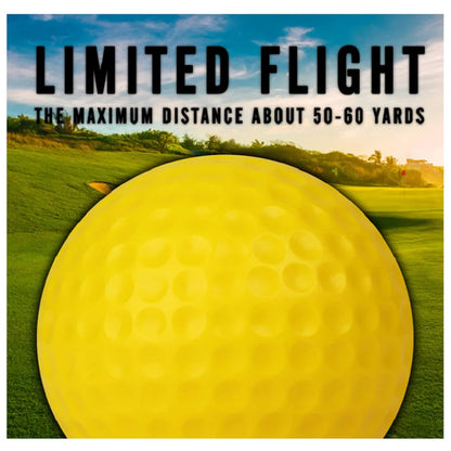 16pcs Practice Foam Golf Balls Limited Flight Golf Balls True Spin and Feel Training Balls Ideal for Indoor and Outdoor Training