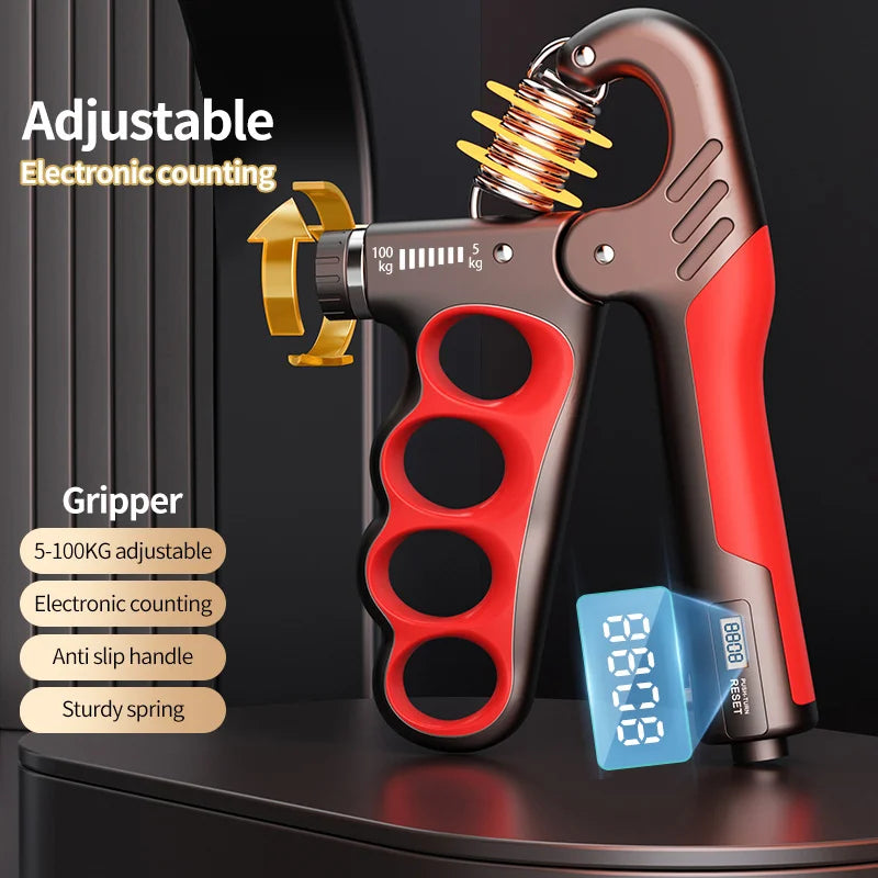 Grip Strength Trainer 11.02-220.46lbs Fitness Gym Training Hand Gripper Forearm Muscle Exerciser Five-Finger Grip Strengthener
