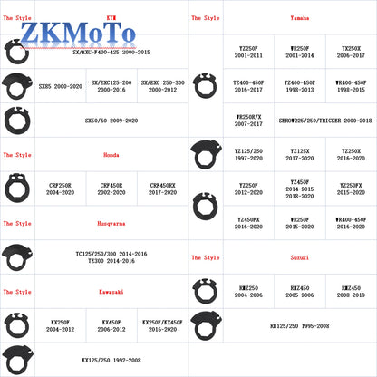 Motorcycle Grips 7/8" 22mm Hand Grip W/ The Snap-on Cam for Yamaha Honda Kawasaki Suzuki KTM Dirt Bike Motorbike Handlebar