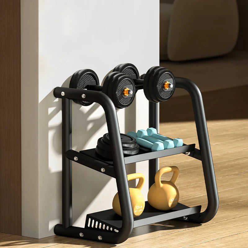 Gym storage rack,Dumbbell Multifunctional Rack, Household Storage, Gym Equipment, Fitness, Sports, Family Use, Floor Stand