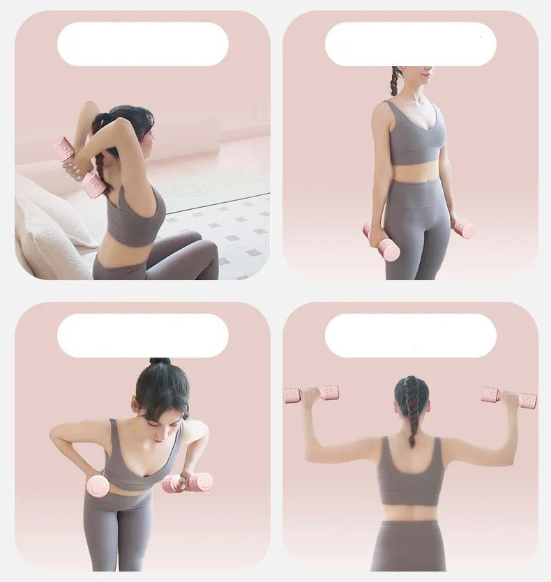 Adjustable Men Dumbbells Can be disassembled Strength Training Electroplated Dumbbells Fitness  Woman Dumbbell Exercise Fitness