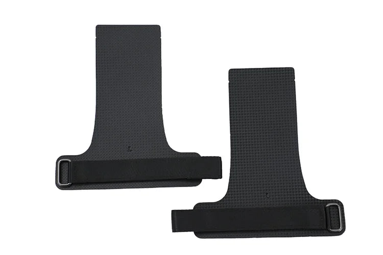 A Pair of Carbon Straight No Finger Hole Hand Grips for Crossfit Pull Ups Cross Training Gymnastics, Palm Protetor