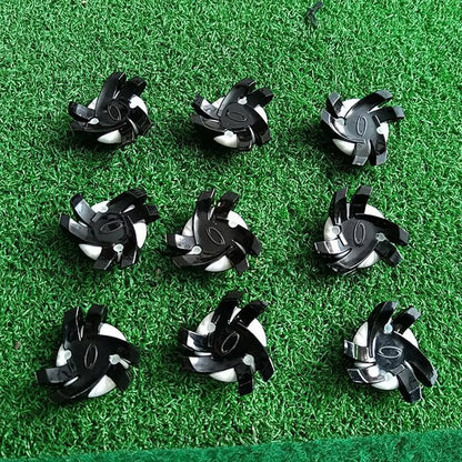 Golf Shoe Spikes Replacements 12 Pieces Footwears Anti Slip Golf Cleat Quick Twist Golf Spikes Golf Cleats Portable Wrench Screw