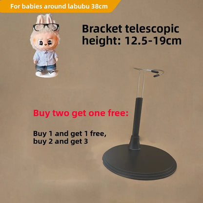LABUBU Adjustable Metal White Black Doll Dummy Puppet Wrist Stand Holder Bracket Support Dollhouse Accessories Toy Store Display