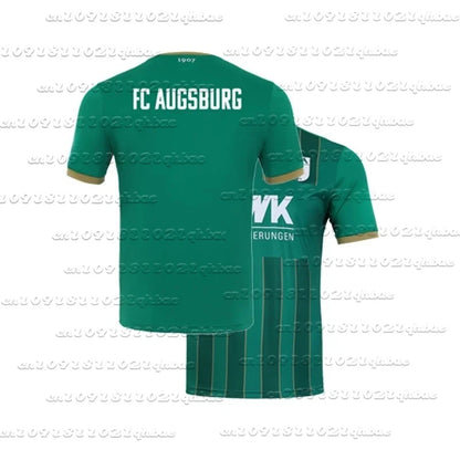 Soccer Match Training Jersey Men Women Clothes Augsburg Home Jersey Breathabe Quick-Drying Oversized Sports Casual Daily Tops
