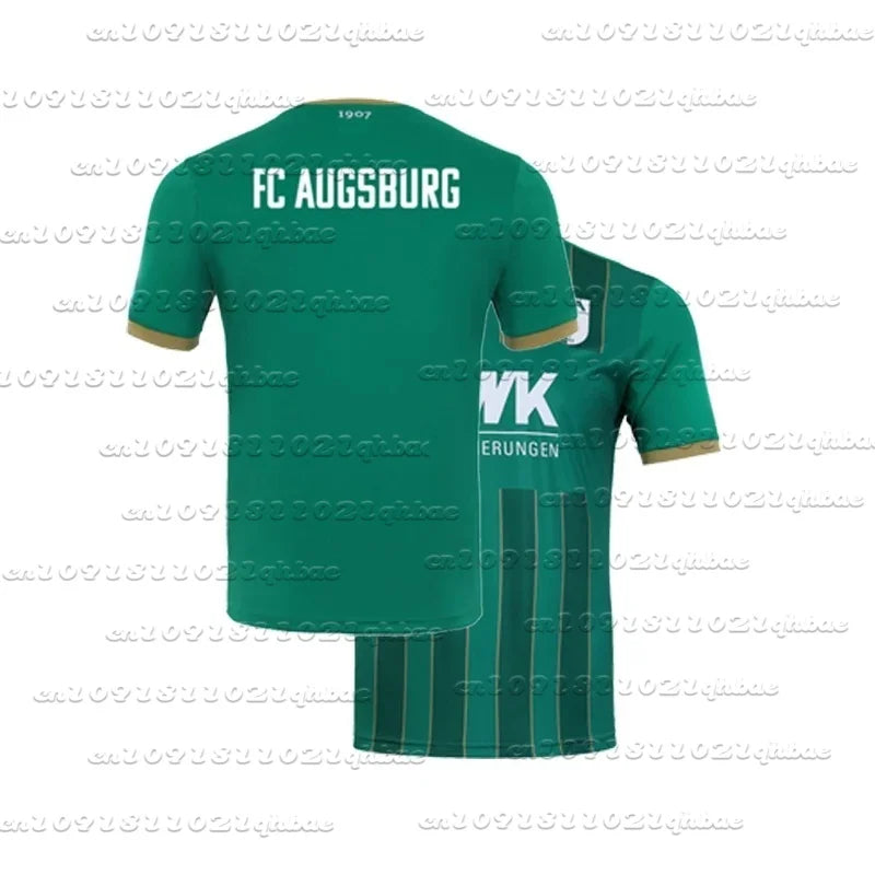 Soccer Match Training Jersey Men Women Clothes Augsburg Home Jersey Breathabe Quick-Drying Oversized Sports Casual Daily Tops