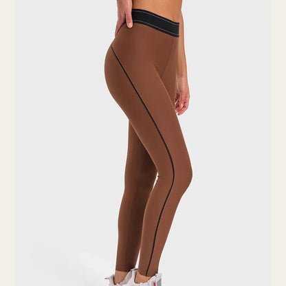 Yoga clothing sports suit women high elastic hip lifting leggings thin fitness yoga pants shockproof gathering sports bra