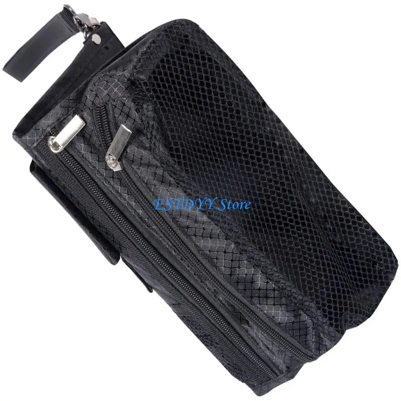 G6DE Golf Valuables Bag Golf Bag with Zipper Foldable Golf Pocket Golf Accessory Bag