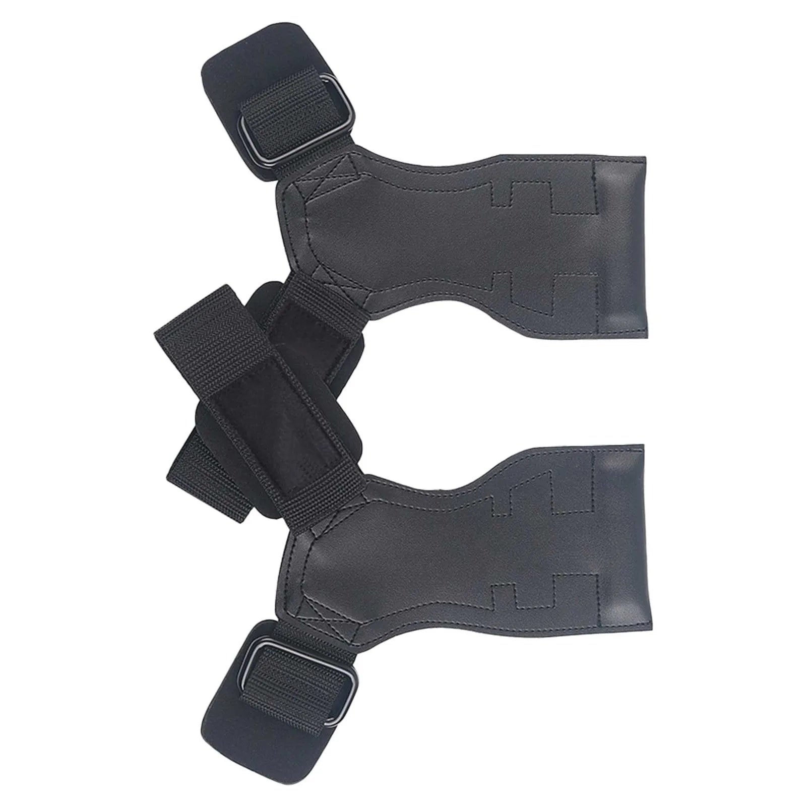 Weightlifting Grips Weight Lifting Gloves Hand Grip Support Wrist Straps For Men And Women For Deadlift Powerlifting Pull Up Bar