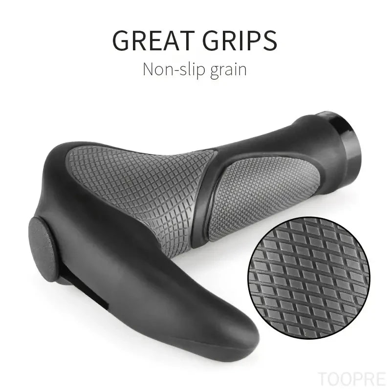 1 Pc Comfortable Bike Handlebar Grips - Ergonomic Design for Reduced Hand Fatigue and Improved Control - Ideal Bicycle Accessori