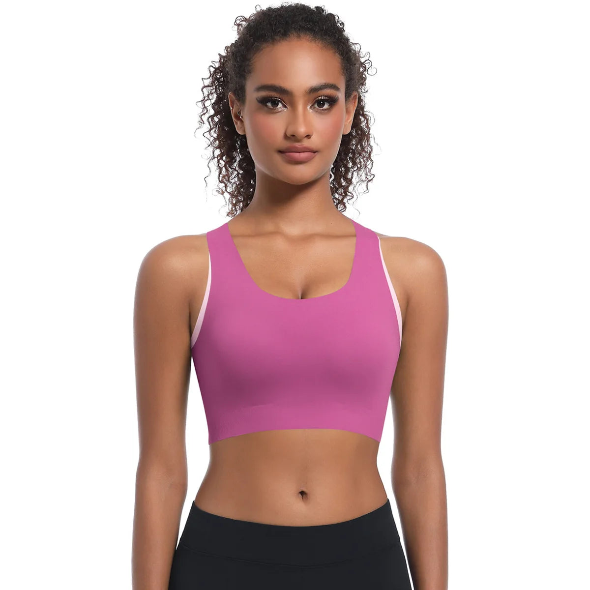 Racerback Sports Bra Women Gym Yoga Top High Impact Fitness Bralette Shockproof Cut Out Workout Running Bras Female Active Wear