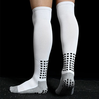 Men New Soccer Socks Breathable and Women Non-Slip Knee High Towel Bottom Cycling Hiking Sports Training Long Football Socks