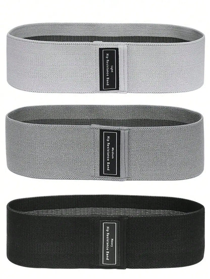 3-Pack Elastic Resistance Band for Legs and Buttocks Training - Ideal Choice for Home Exercise and Body Relaxation, Durable Polyester Blended Material
