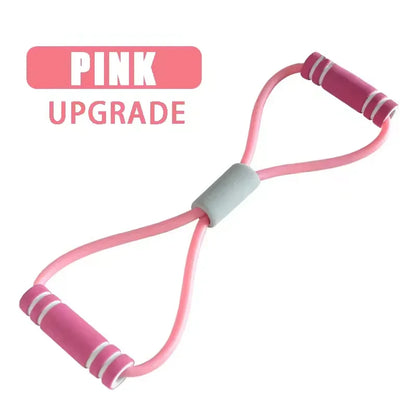 1Pcs 8-shaped Fitness Resistance Band For Women Home Fitness Accessories Rubber Pull Rope Yoga Training Exercise Stretching Belt