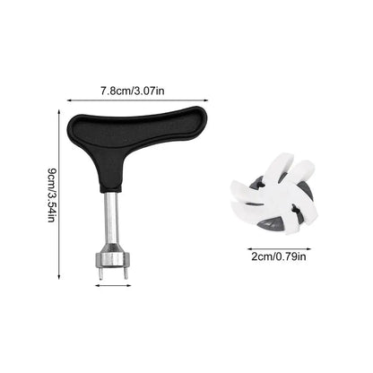 Golf Shoe Spikes Replacements 12 Pieces Footwears Anti Slip Golf Cleat Quick Twist Golf Spikes Golf Cleats Portable Wrench Screw