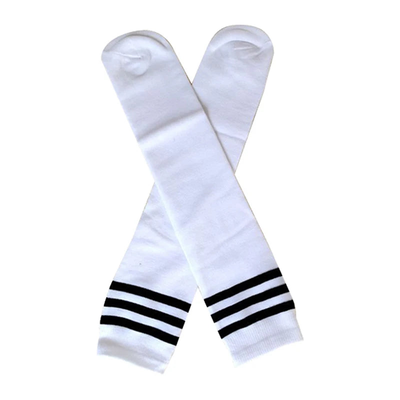 New Football Sports Socks Long Knee Cotton Spandex Kids Legging Stockings Soccer Baseball Ankle Children Socks Hot Sale
