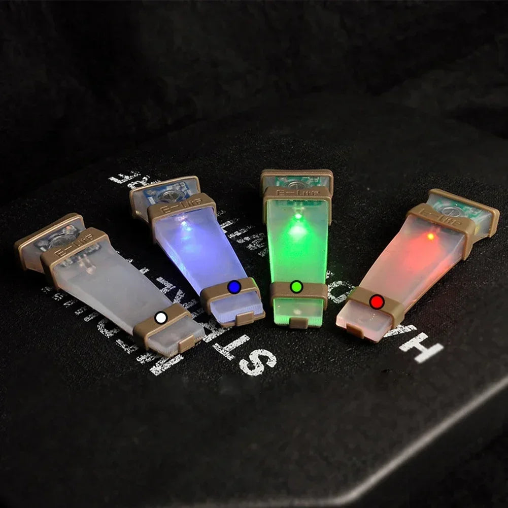 Tactical Helmet Signal Light 7 Colors Switched Outdoor Recognition Lamps Vest Airslft Bike Sports Safety Lights