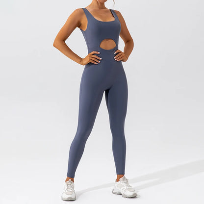 Yoga Jumpsuit For Women Backless Sexy One-piece Bodysuit Fitness Set Breathable Gym Clothing Running Sportswear Outfits