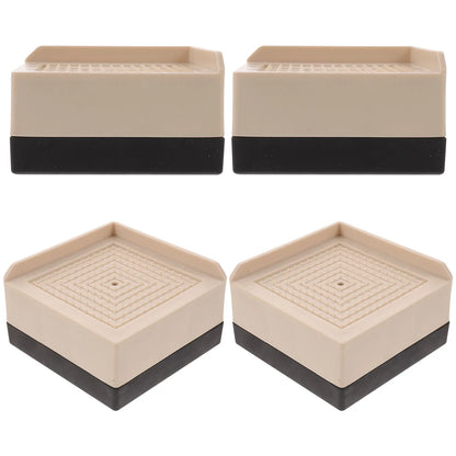 4pcs Bed Risers Furniture Riser Desk Table Height Lifter Heavy Duty Furniture Lifter For Platform Bed Blocks Bed Frame Riser