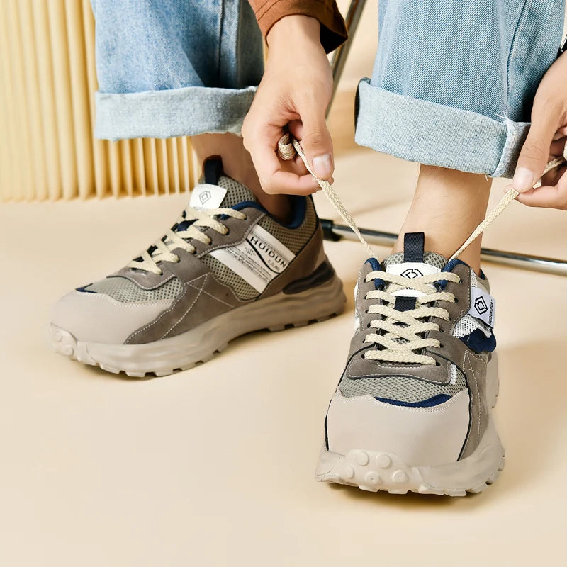 Safety Shoe Men Work Shoes Lightweight Comfortable Safety Sneakers with Steel Toe Caps Breathable Non-Slip male Work Sneakers