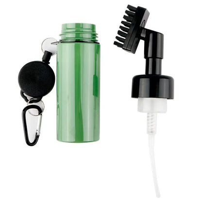 Golf club head cleaning groove brush with retractable buckle for easy carrying Clean golf club brush with leakproof liquid