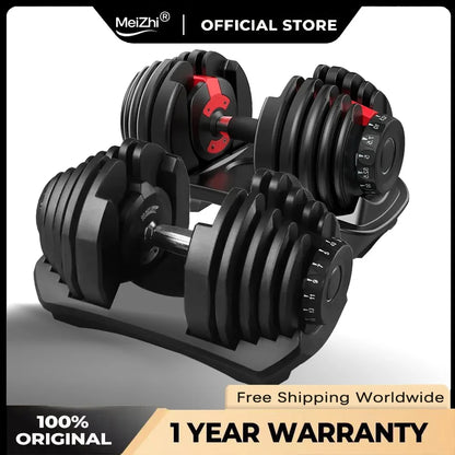 40kg/90 lbs. Smart Dumbbells for Men: Fast, Detachable, and Adjustable Design, Suitable for Household and Gym Fitness Equipment