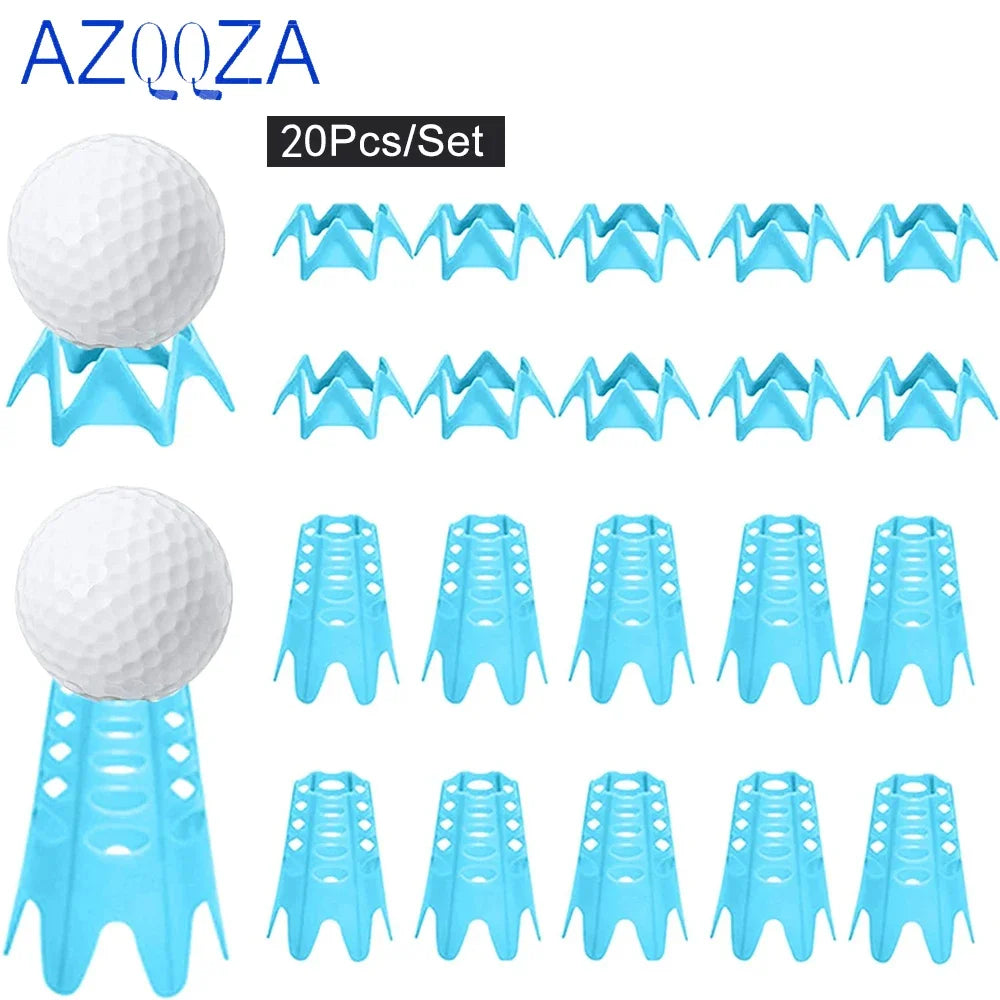 Plastic Golf Tees,20Pcs Golf Simulator Tees for Outdoor Indoor Golf Tees Simulator Practice Training,Golf Mat Tees for Turf