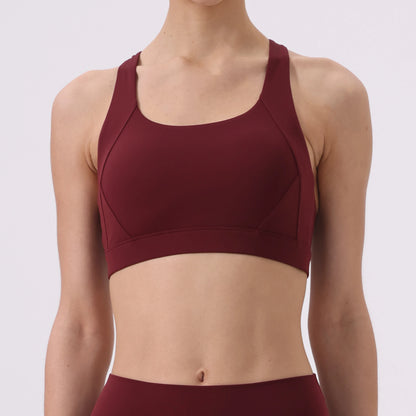 Women Cross Strap Sports Bra Top Women Push Up Sport Bra Yoga Gym Crop Top Brassiere Fitness Top Sport Bra Breathable Bras